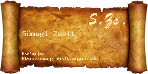 Sümegi Zsolt névjegykártya
